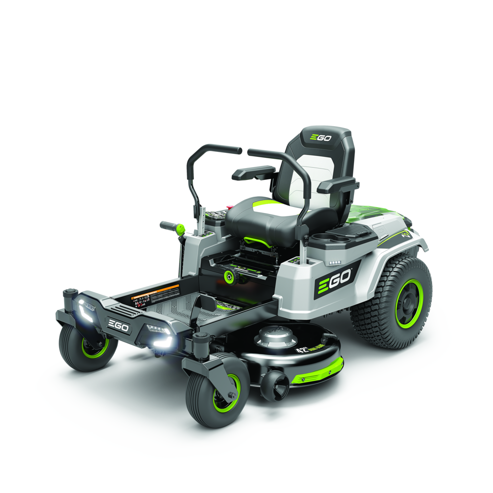 EGO POWER+ Z6 Zero Turn Riding Lawn Mower 42 with Four 56V ARC Lithium 10Ah Batteries and Charger