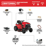 Craftsman T100 36-in 11.5-HP Riding Lawn Mower : Premium Performance and Precision Cutting for Your Lawn