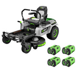Ego Power+ Z6 Zero Turn Riding Mower - 42-Inch Cutting Deck, 56V ARC Lithium Batteries, Up to 2-Acres Per Charge